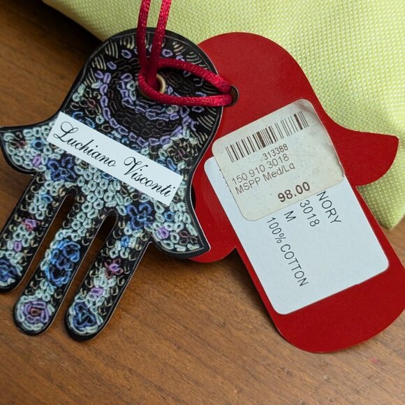 Luchiano Visconti Solid Pale Lime Mens M Button up Shirt 2-Ply Mercerized New - Picture 3 of 7